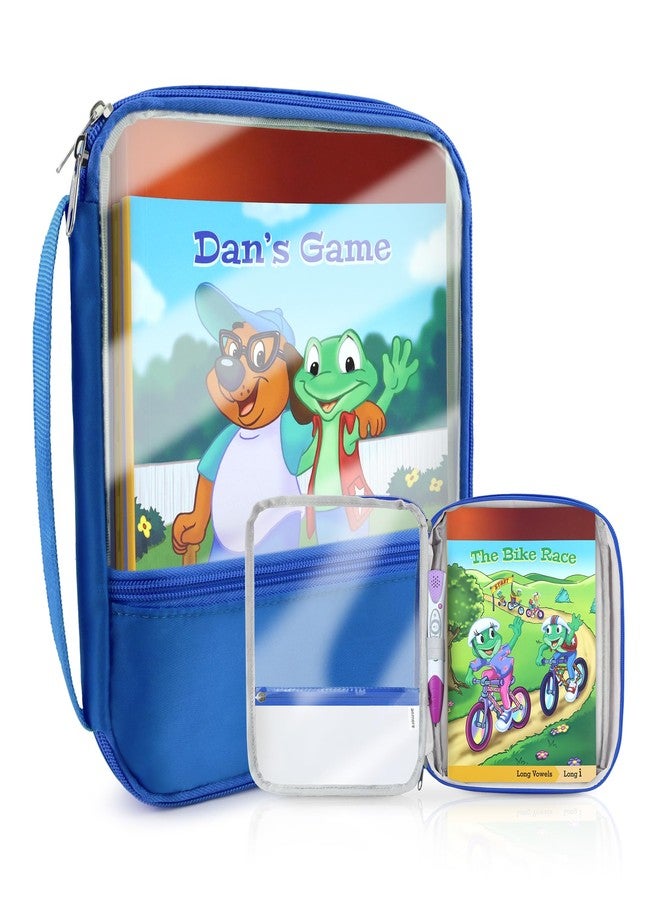 Annmore Carrying Case Compatible with Leapfrog LeapReader System Learn-to-Read 10 Book Mega Pack, Blue - Image 1